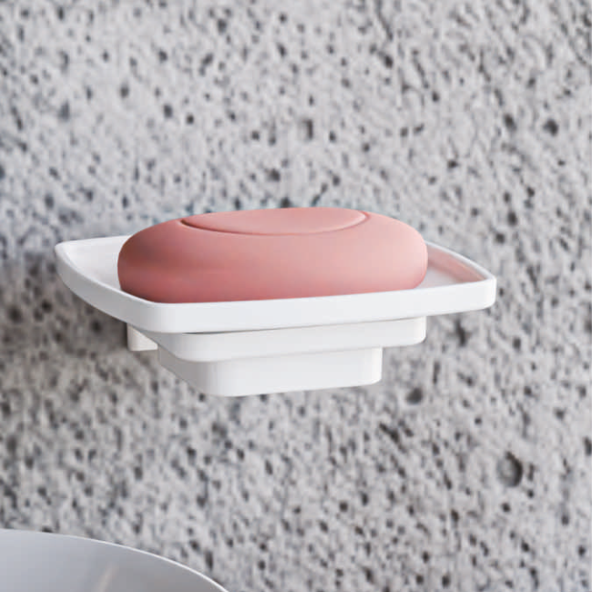 Soap Rac Square Large Square Soap Dish With Holder - Levira India